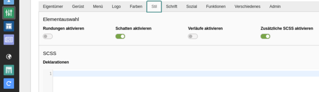 Easyconf-Formular Easyconf-Formular für CSS-Anpassungen, welche für mehere Seiten gelten